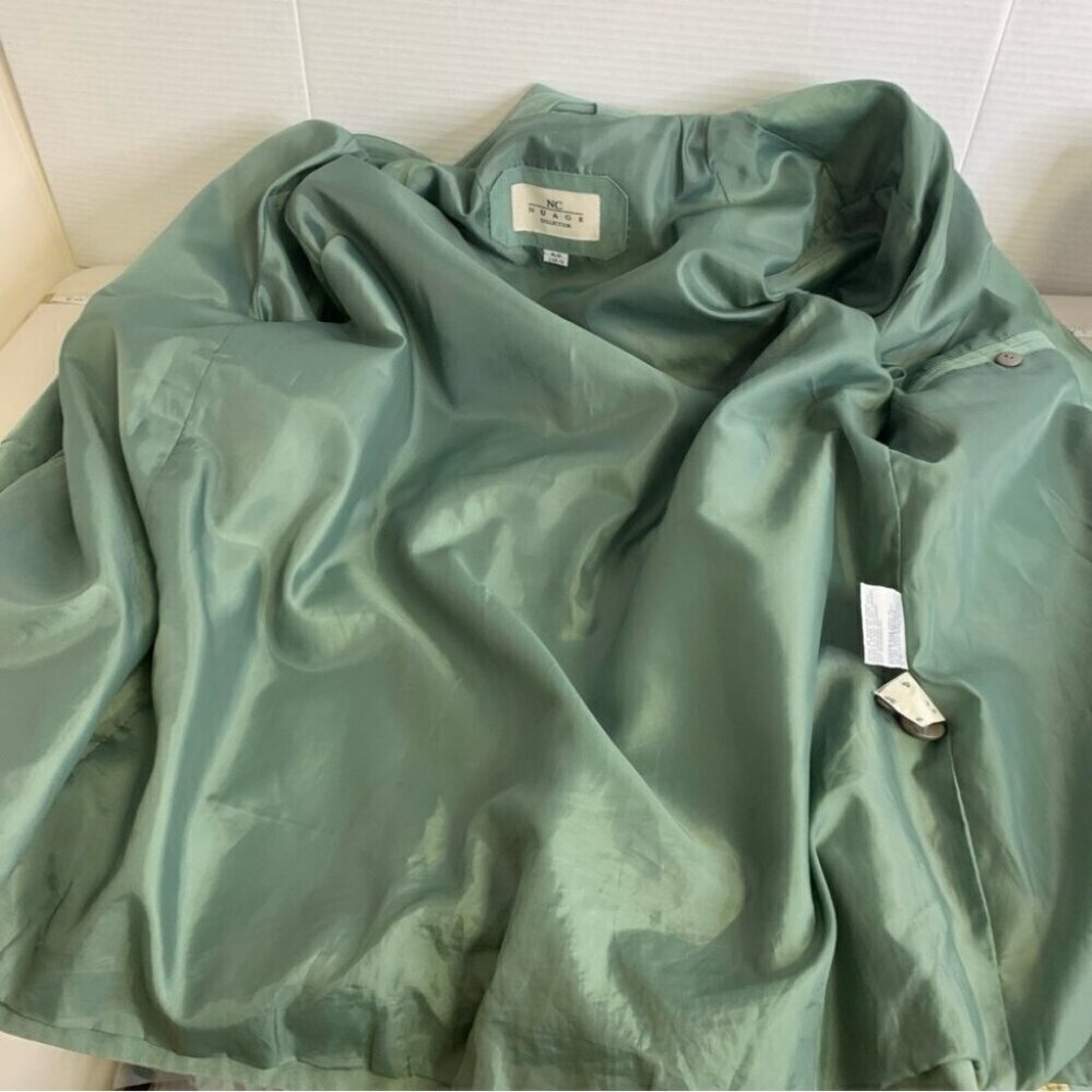 VINTAGE Moss Green Light Fisherman Core Coat Jacket Size M - Picture 11 of 15